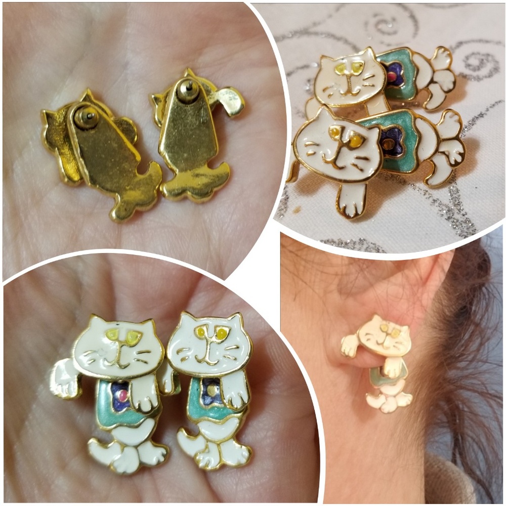 cat earrings